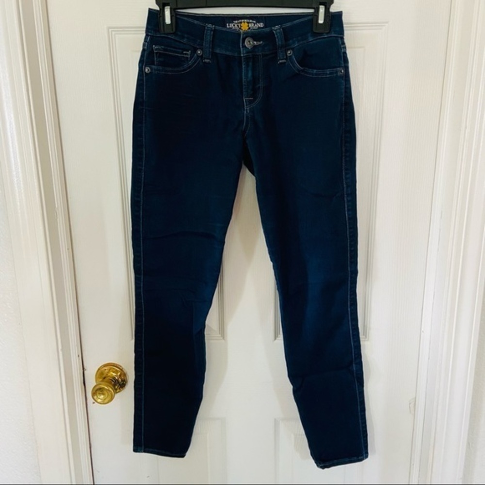 LUCKY BRAND blue denim Charlie legging cotton stretch skinny jeans size 0/25